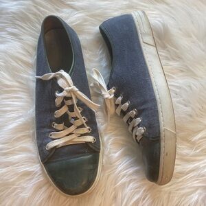 Peter Millar Skyline Navy Blue Denim Sneakers Shoes Sz 9 W